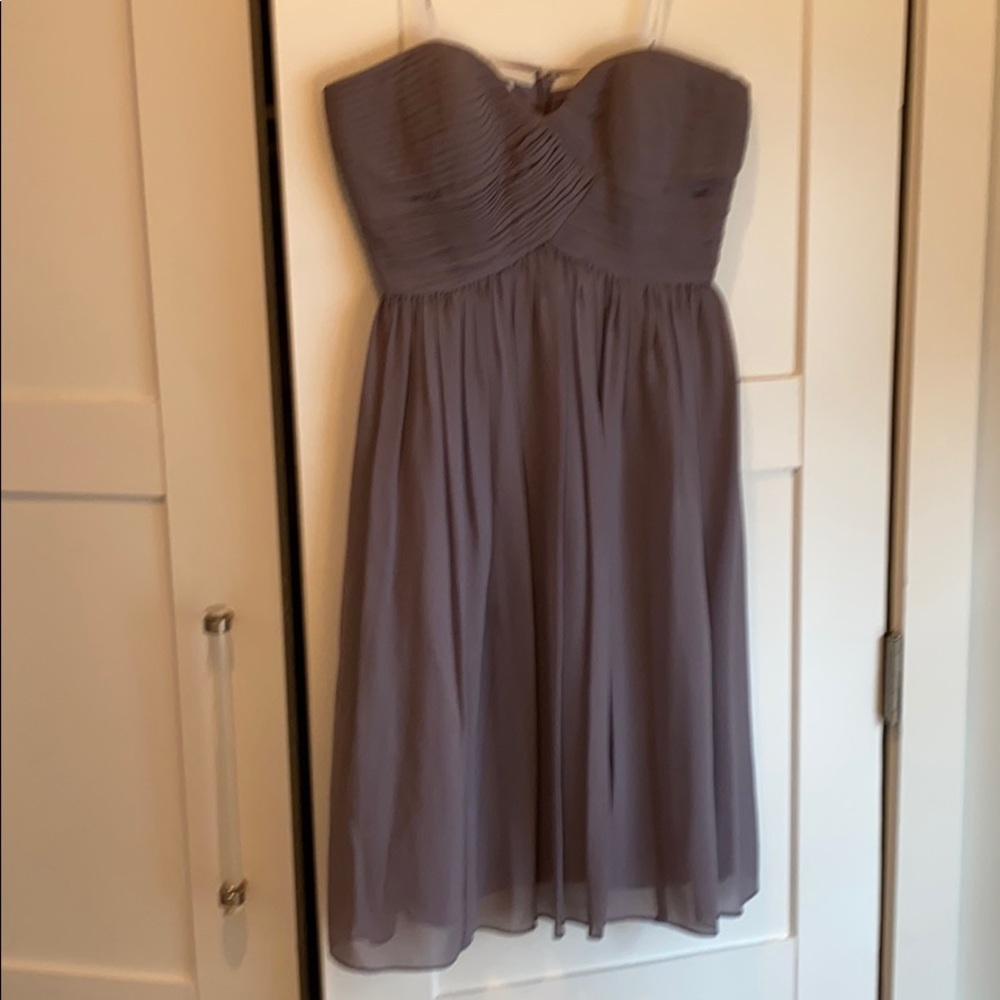 Silk Purple sweetheart dress